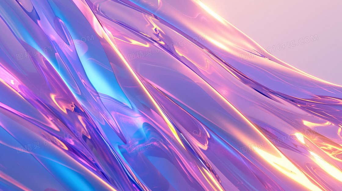 渐变 紫色渐变 酸性 反光 肌理 朋克风 流体 液态 液体 镭射 AI AI背景 数字艺术