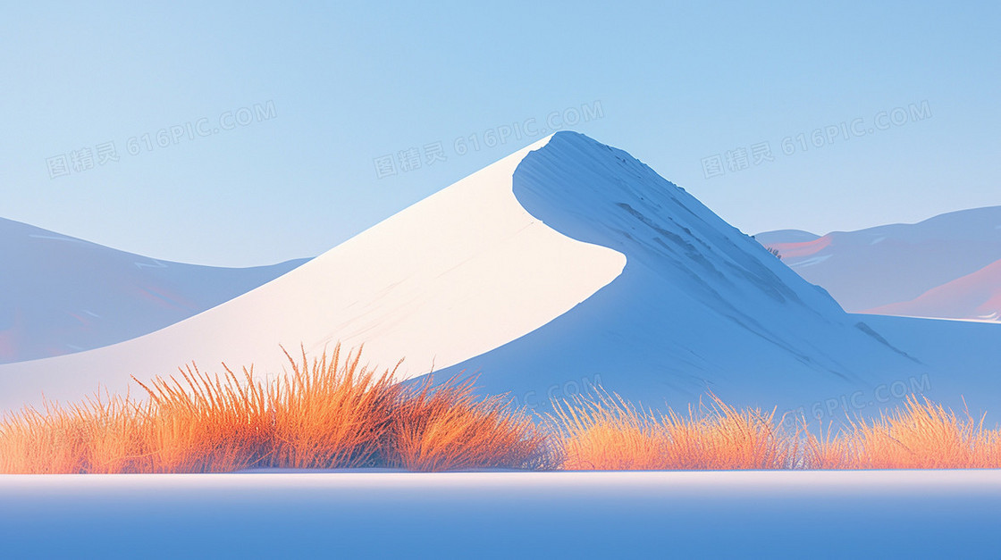抽象沙漠风景简约背景