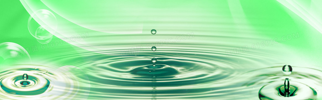 水滴背景banner