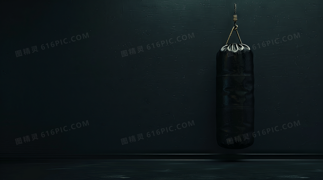 简约锻炼沙袋背景