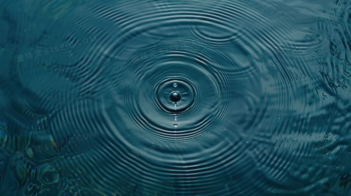 蓝色液体水纹纹理简约质感背景