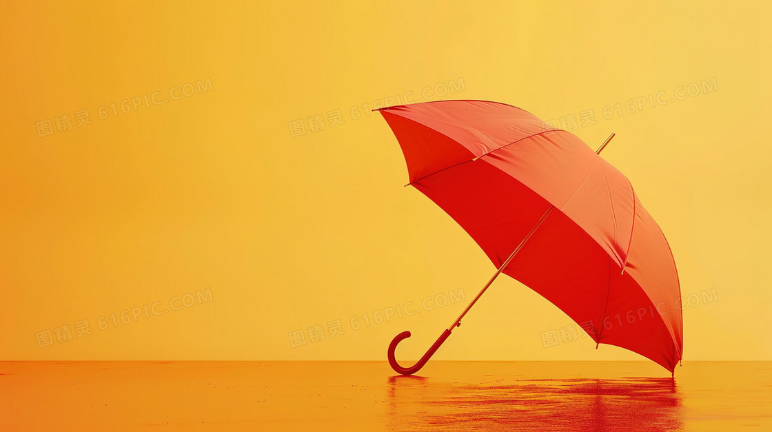 彩色简约雨伞背景