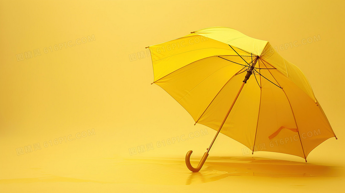 彩色简约雨伞背景