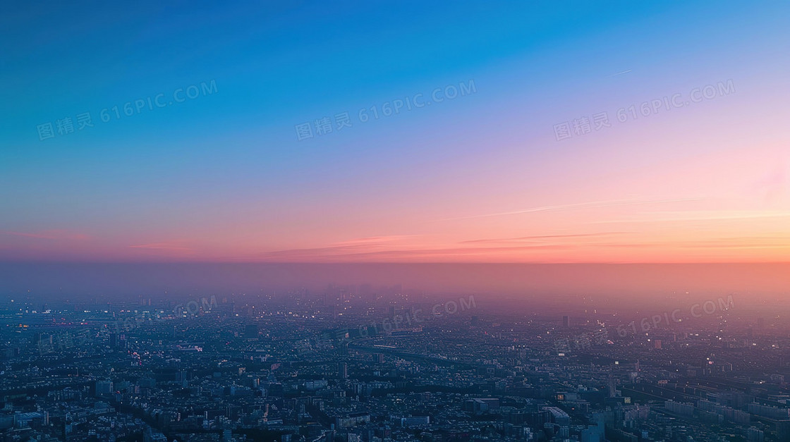 城市自然风景日出风景背景