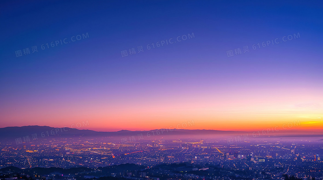 城市自然风景日出风景背景