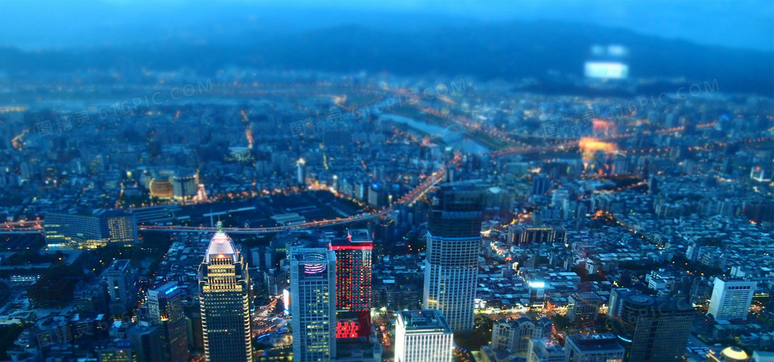 台湾城市风景海报banner