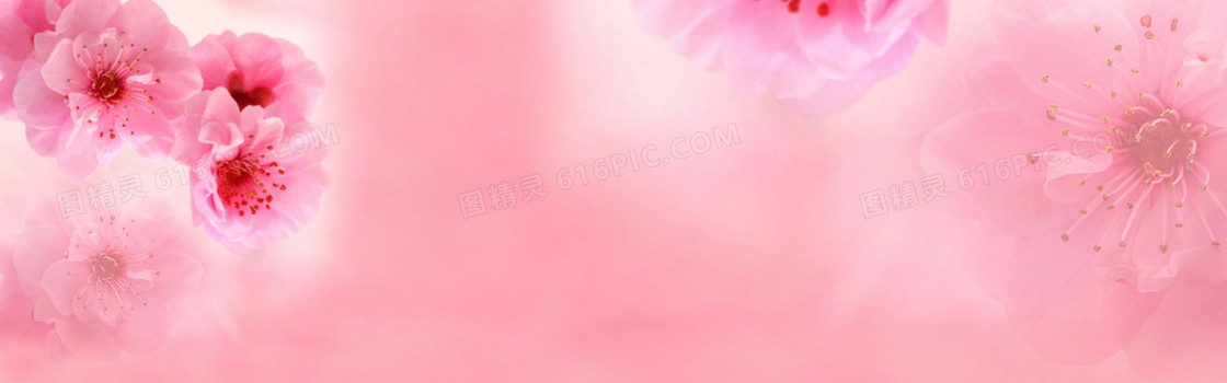 清新桃花渐变背景