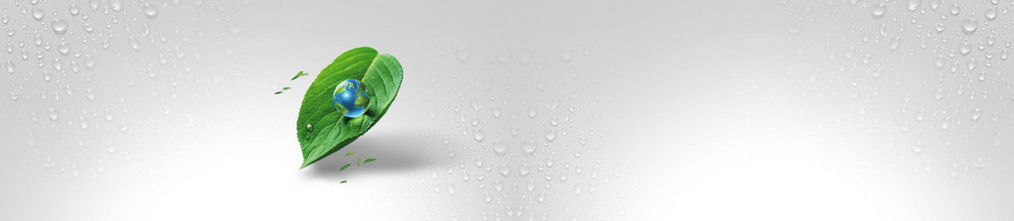水滴树叶地球背景banner