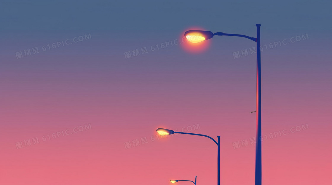 简约路灯照明背景