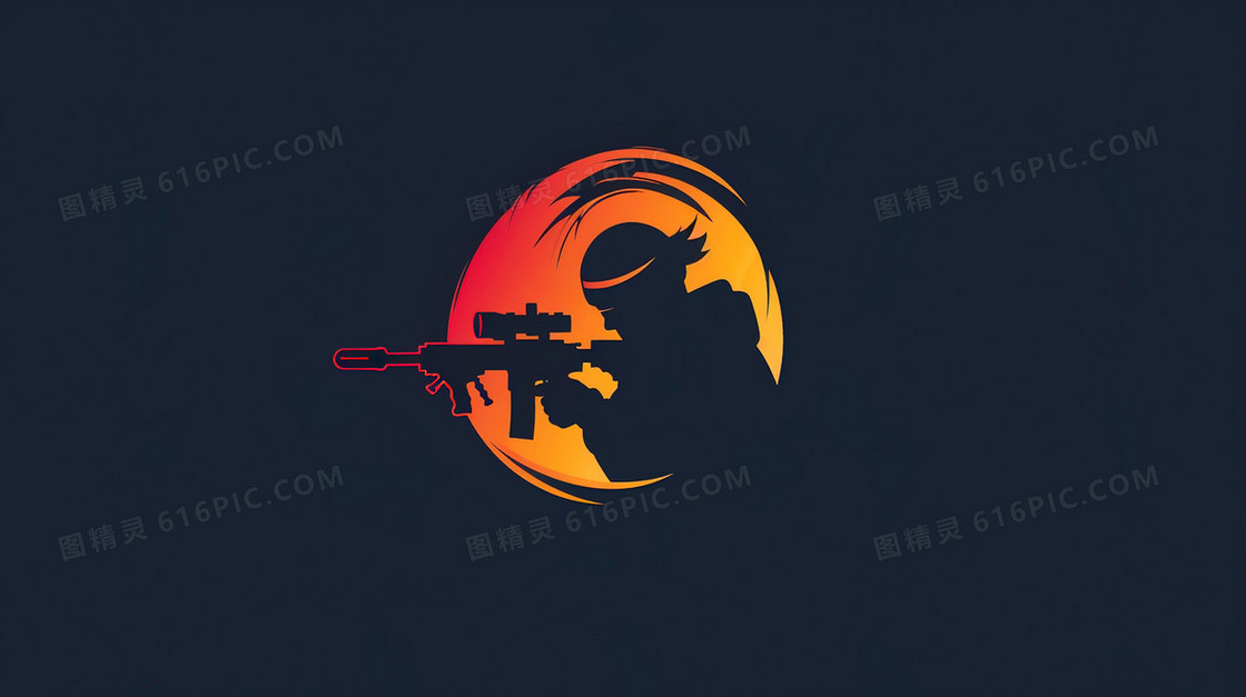 简约射击运动背景