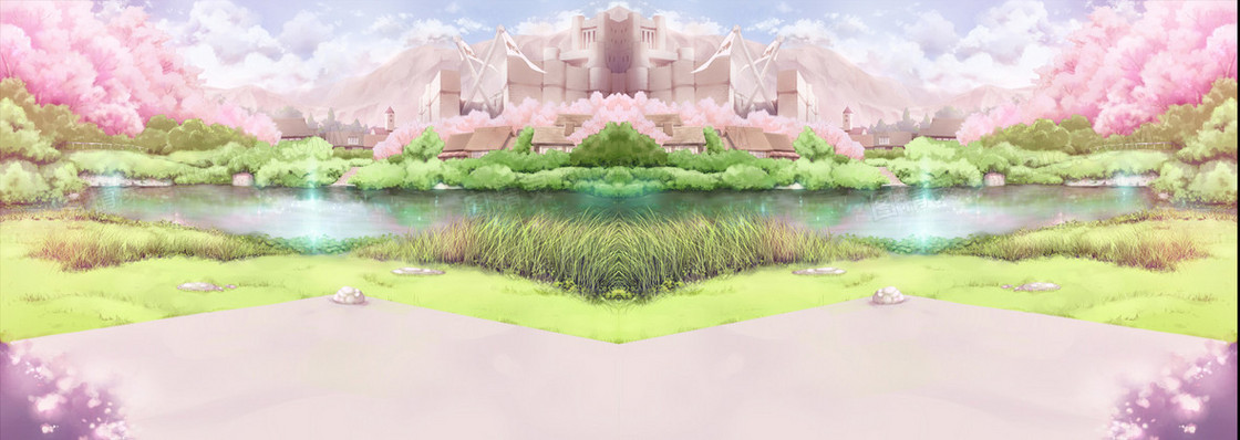 动漫樱花唯美背景banner