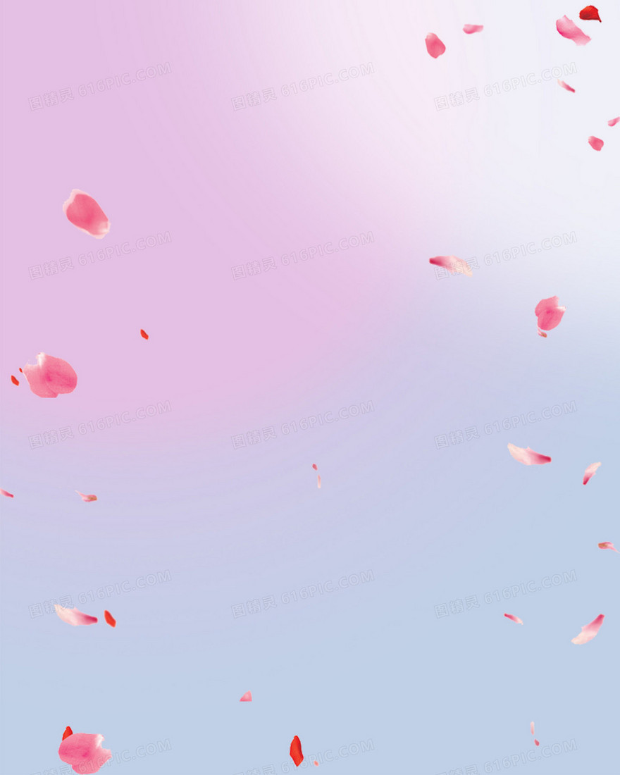 妇女节梦幻花瓣雨背景素材
