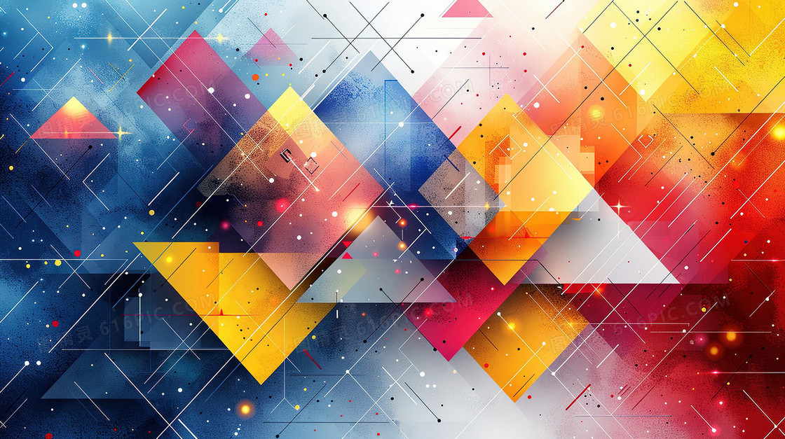不规则拼接格子背景