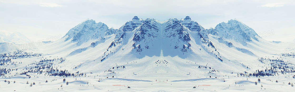 雪山背景