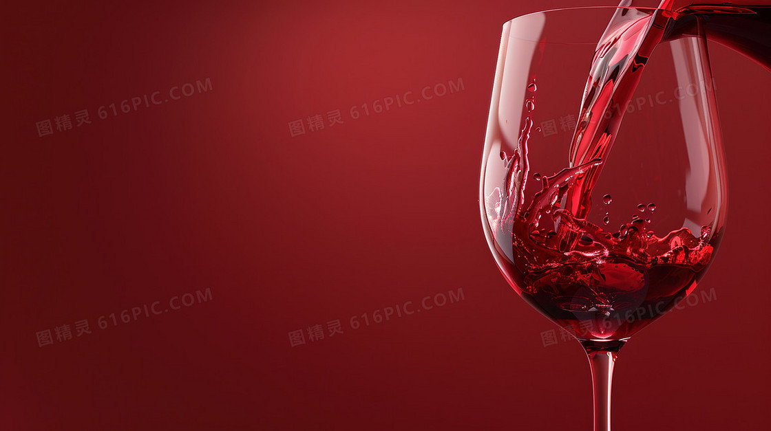 优雅轻盈红酒背景