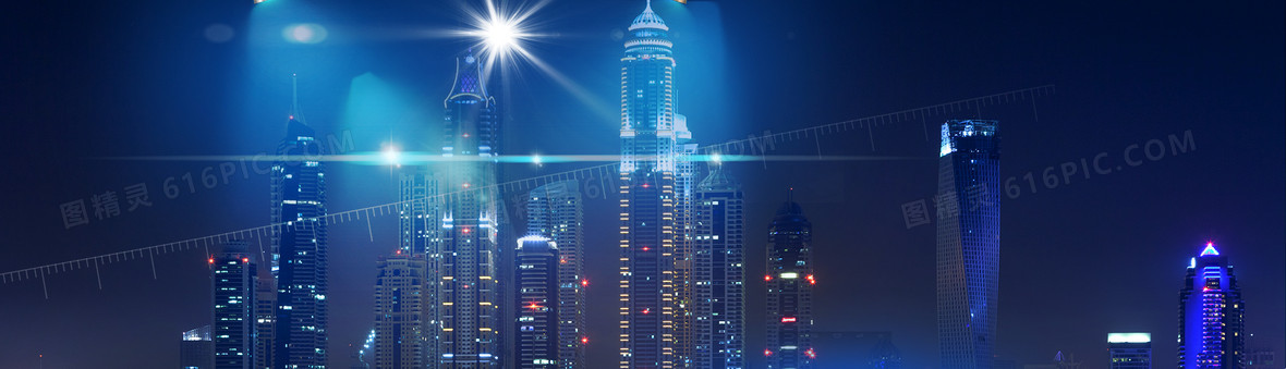 城市科幻蓝色banner背景背景图片下载_1920x894像素jpg格式_编号1ygf