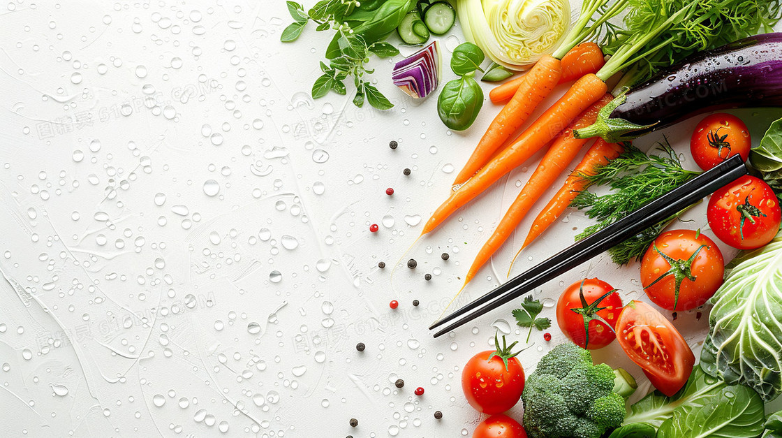 水果蔬菜生鲜绿色食品边框背景