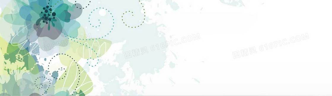 水墨画唯美清新背景banner