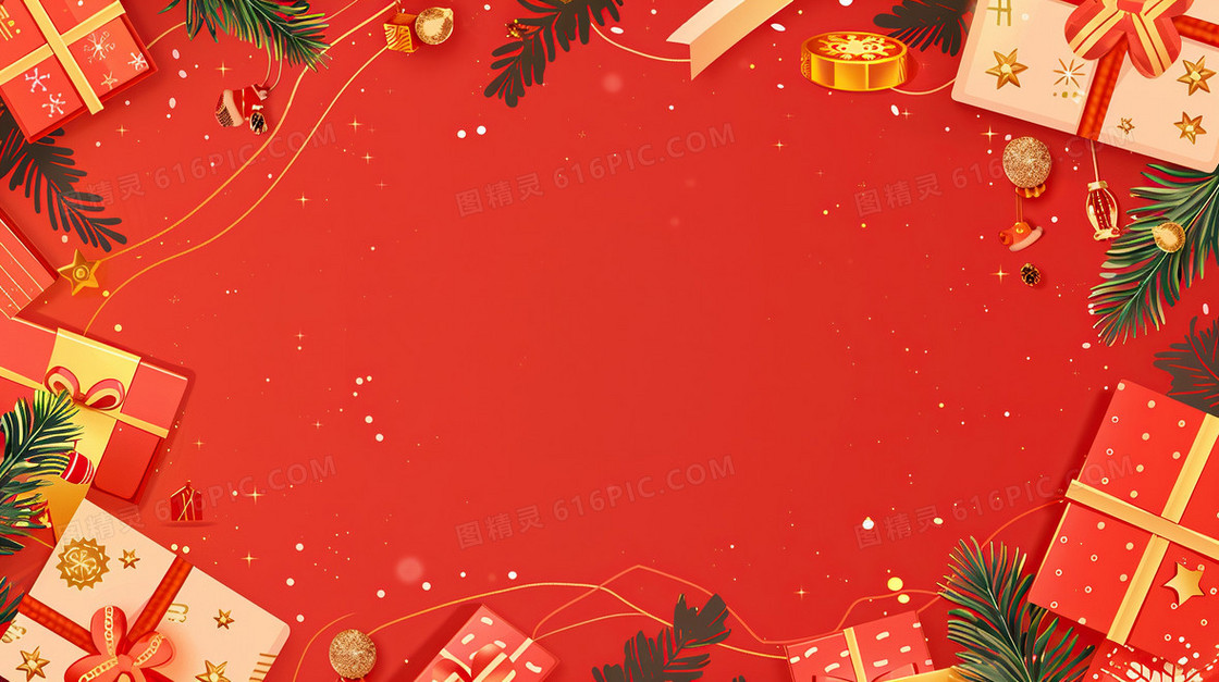 中国风新年礼物2025背景