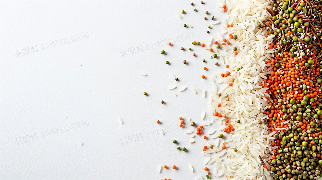 合成五谷杂粮粮食背景