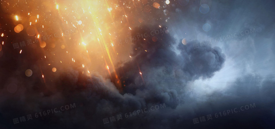 乌云梦幻黑色娱乐海报背景