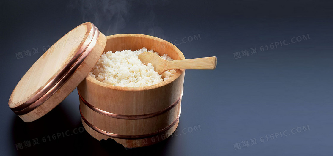 大米白米饭背景