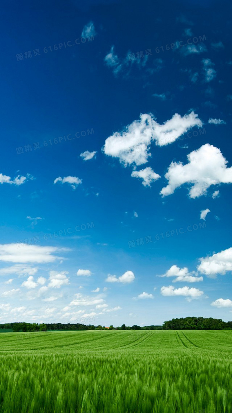 蓝色天空H5背景