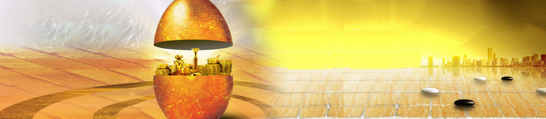 金融理财投资金蛋背景banner