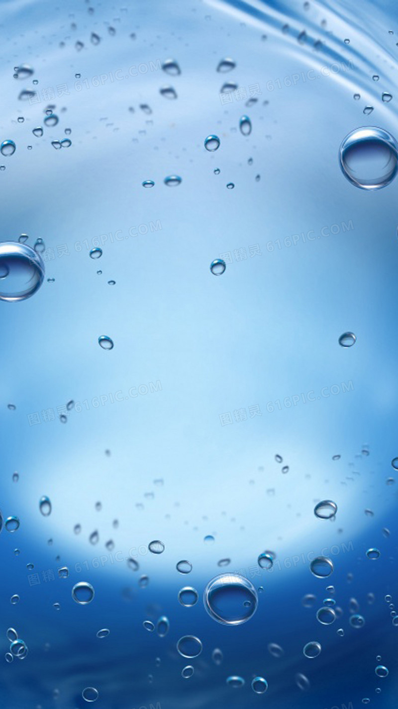 清新水珠H5背景