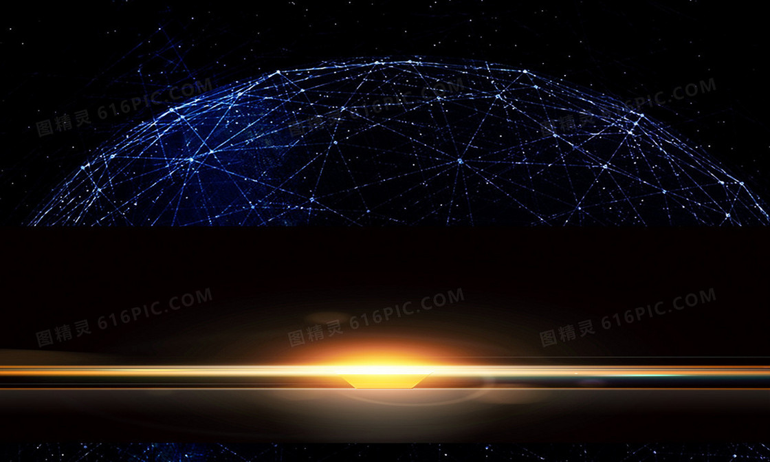 绚丽金色质感星空背景