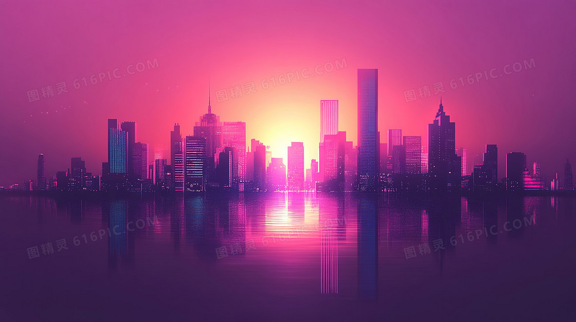 创意城市简洁背景