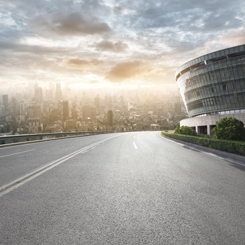 大气简约商务公路背景