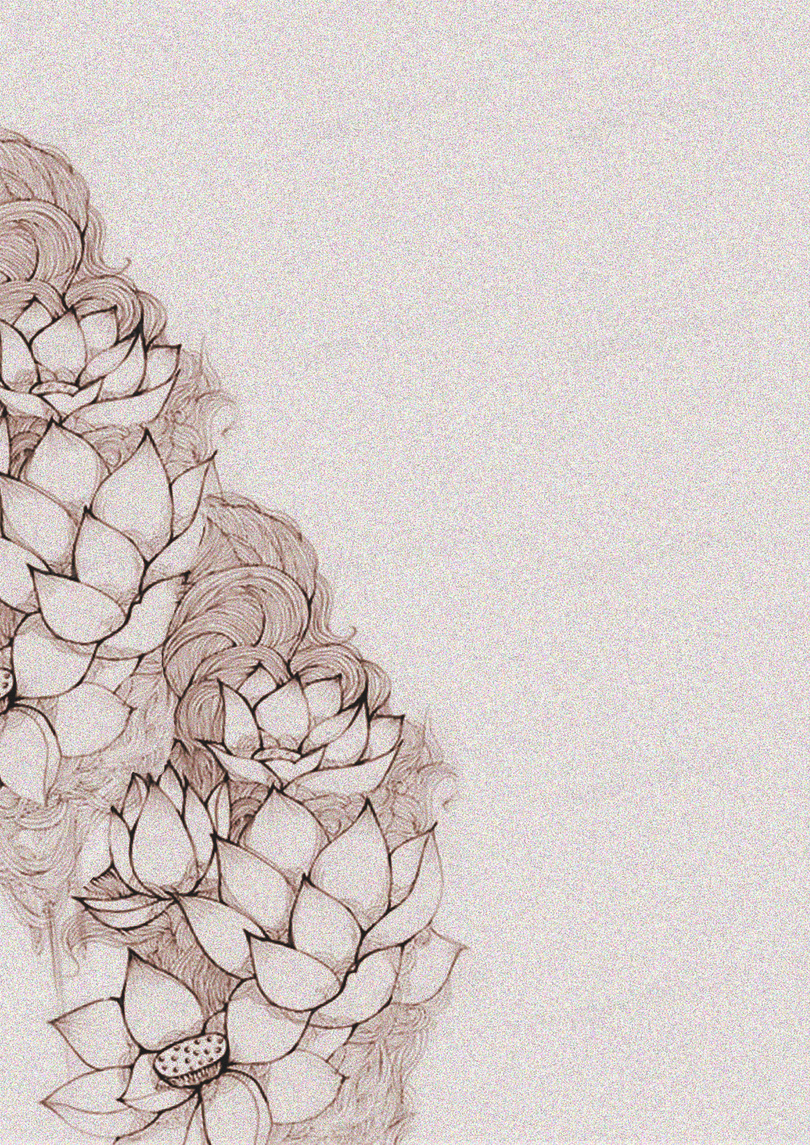 中国风简约莲花意境背景