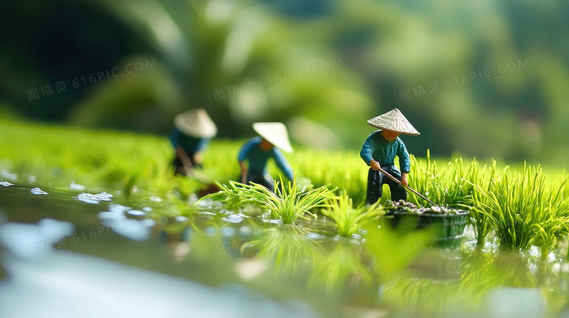 微缩小人种田背景