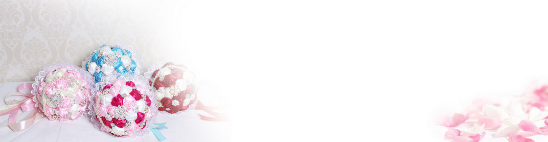 新娘手捧花唯美背景banner