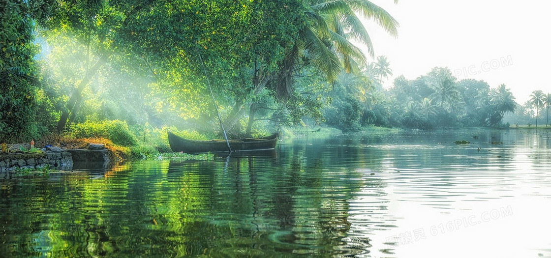 绿色水面背景