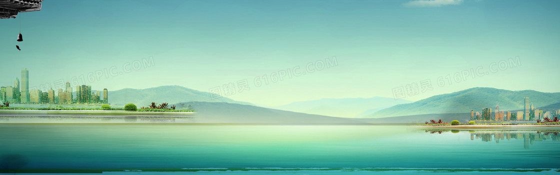 水墨背景banner