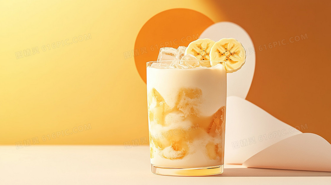 简约清新饮品背景