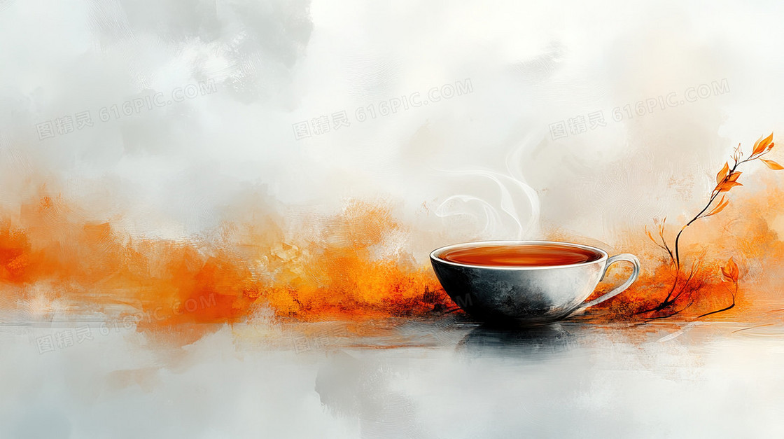 简约茶品文化背景