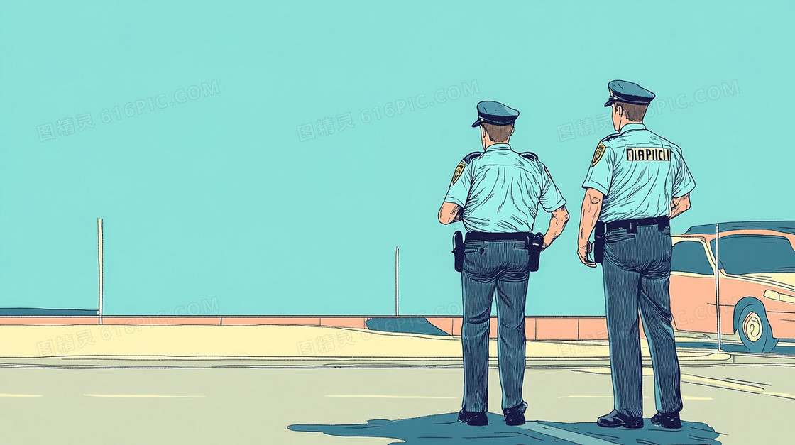职业人物交警背景