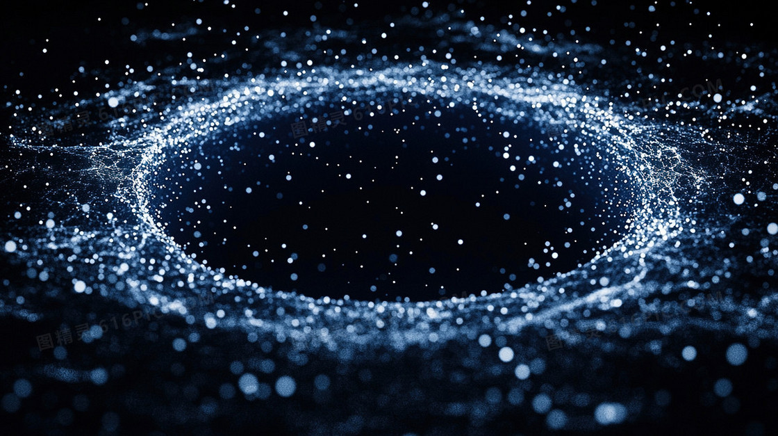 简约光斑粒子几何背景