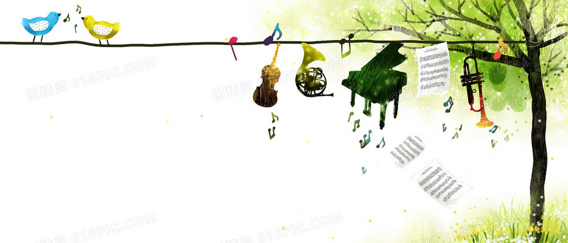 手绘banner背景