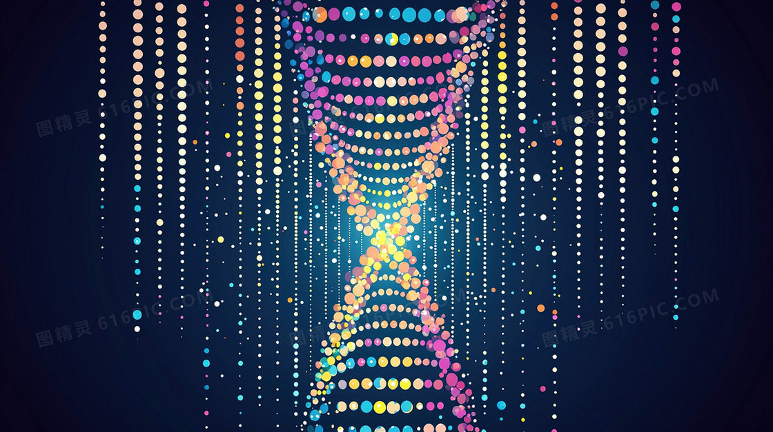 医疗科技生物DNA基因链分子背景