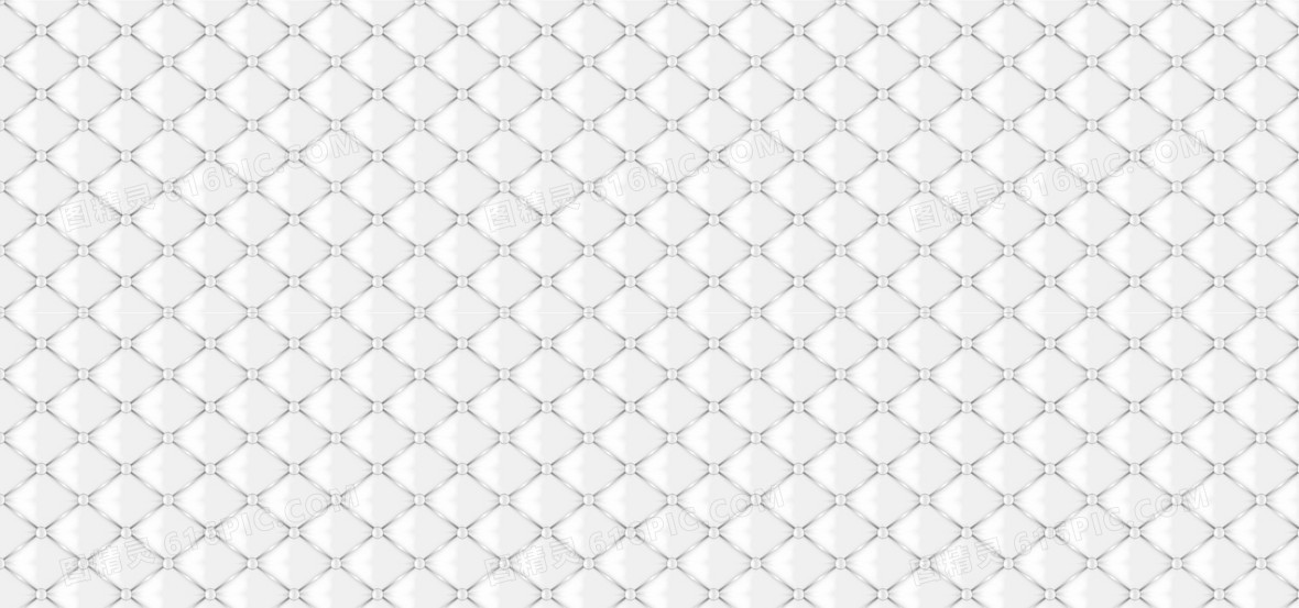 白色菱形格沙发革背景