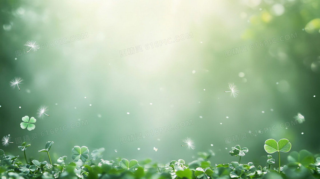 简约清新小草背景