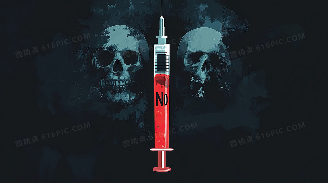 简约禁止毒品背景