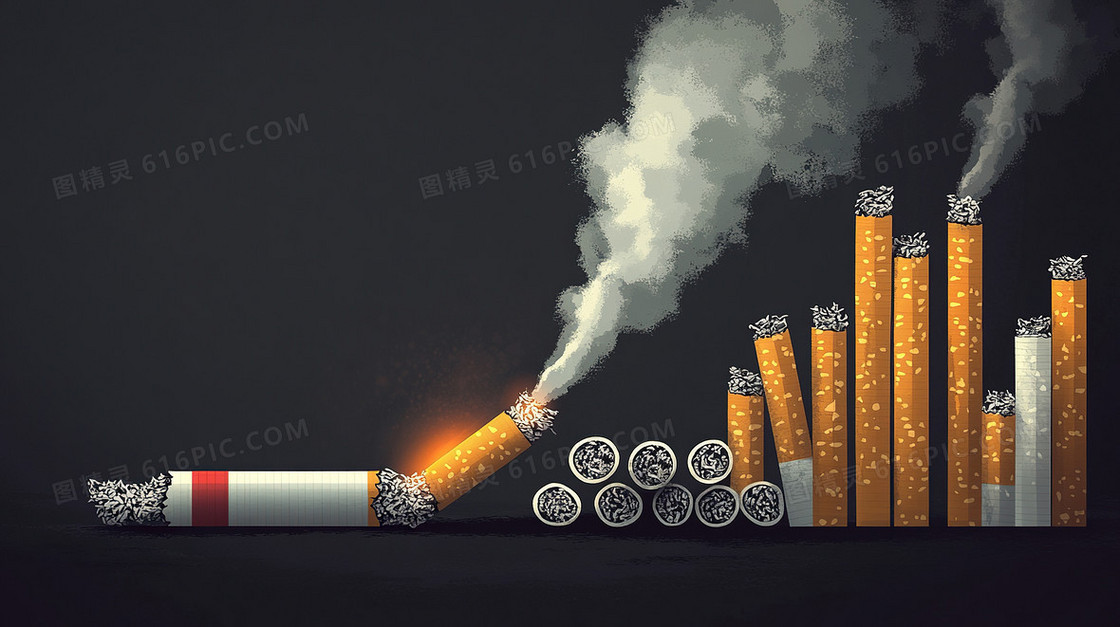 简约创意烟草背景
