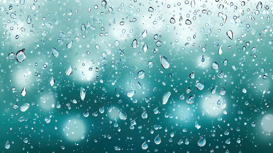 简约雨水汇聚背景