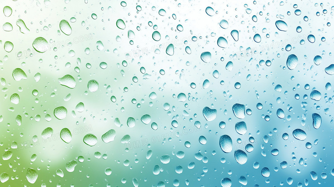 简约雨水汇聚背景