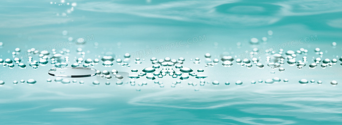 美甲美容护肤水滴背景banner